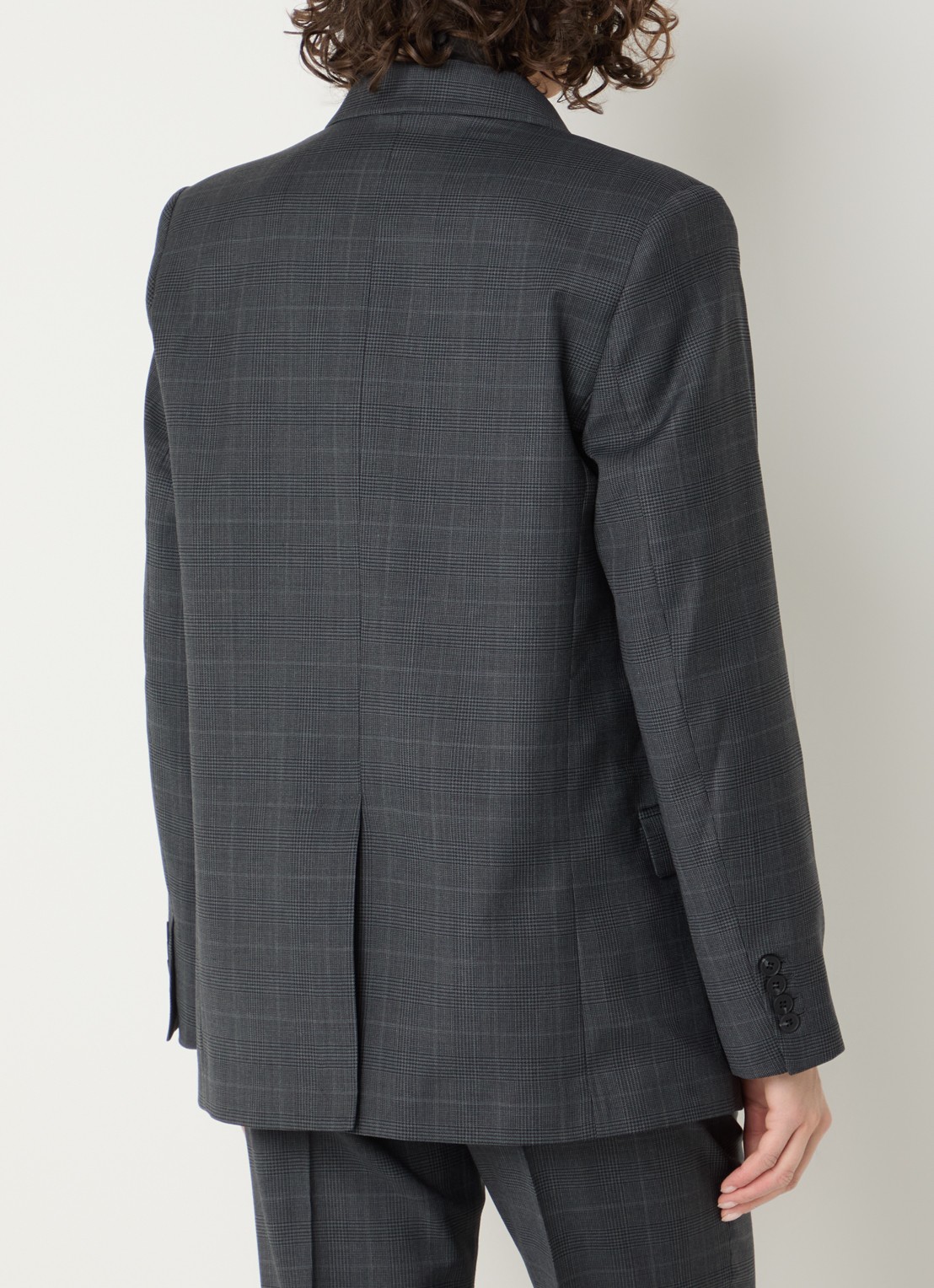 IRO Calu blazer in wolblend met klepzakken - achterkant 4 antraciet