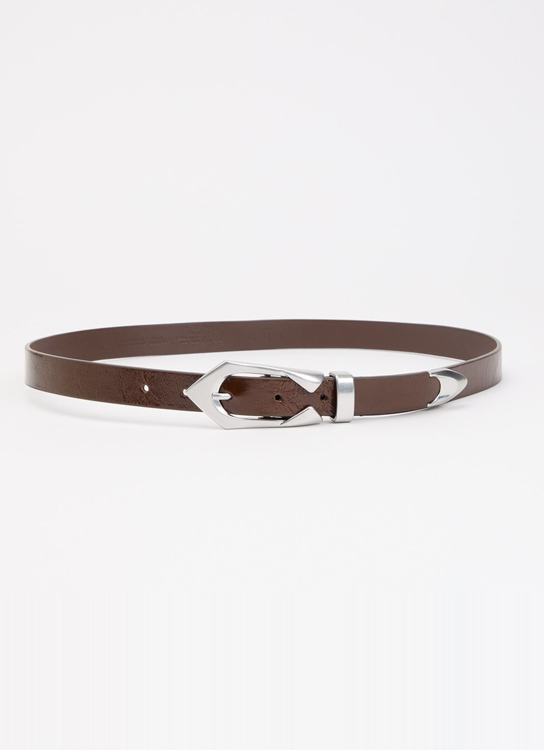 IRO Cuff riem van leer - voorkant bruin