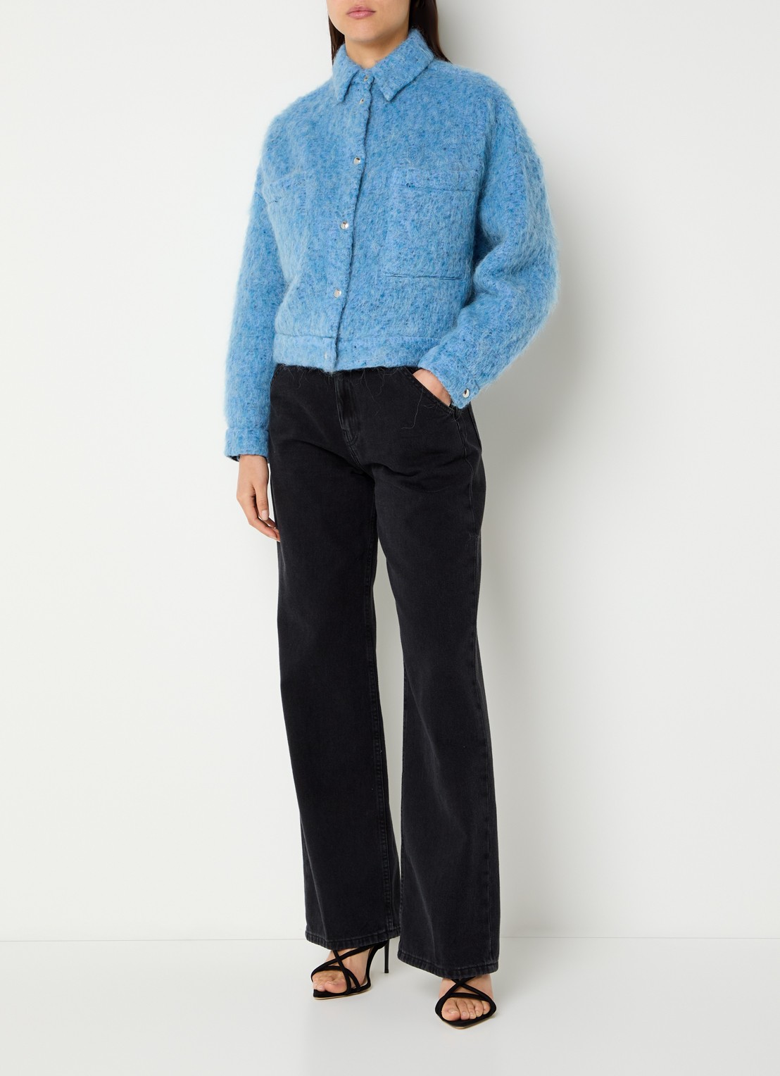 IRO Domal jack van wol - voorkant 2 blauw