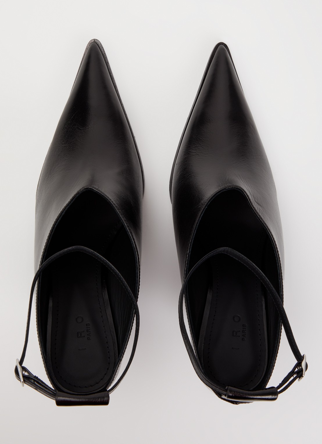 IRO Fauve pump van leer - detail 3 zwart