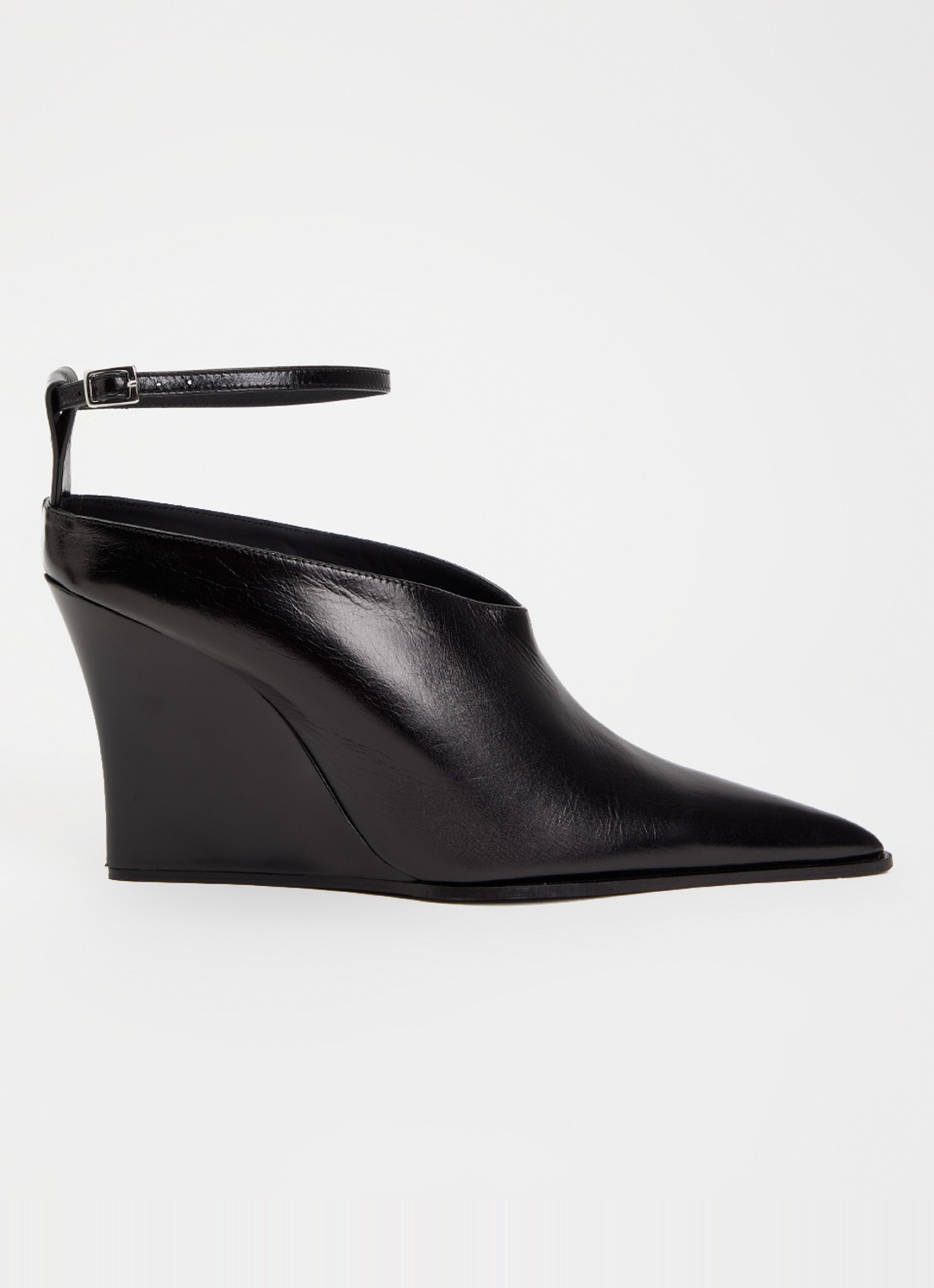 IRO Fauve pump van leer - voorkant zwart
