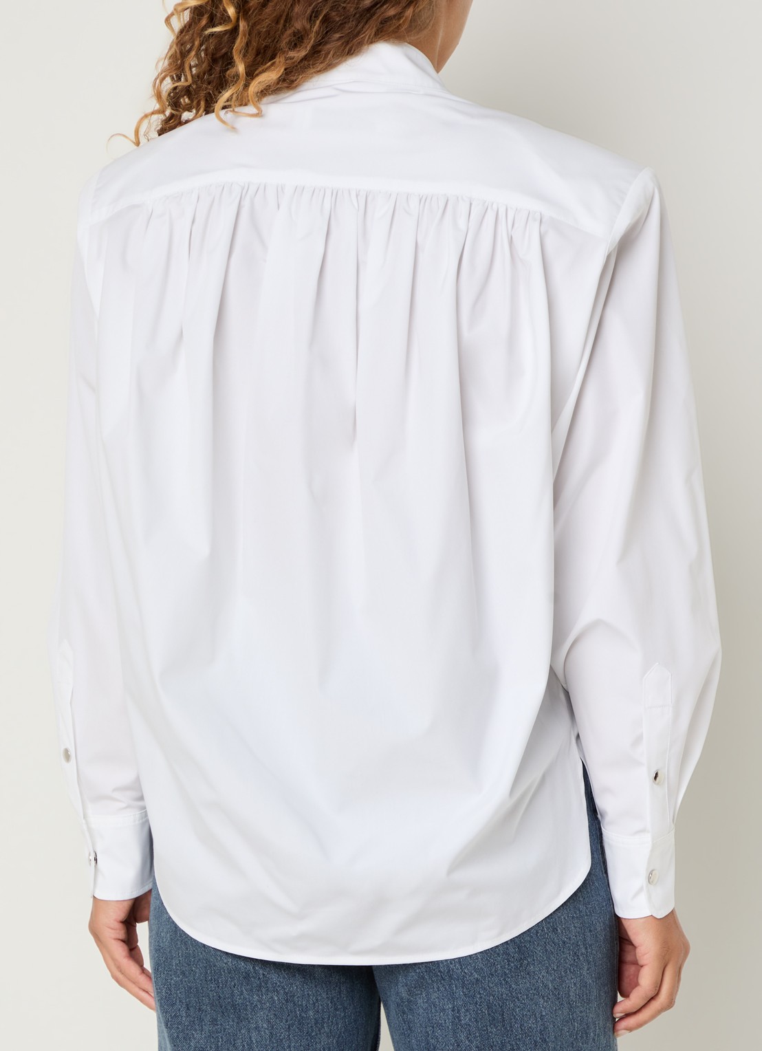 IRO Fever blouse met opstaande kraag - achterkant wit