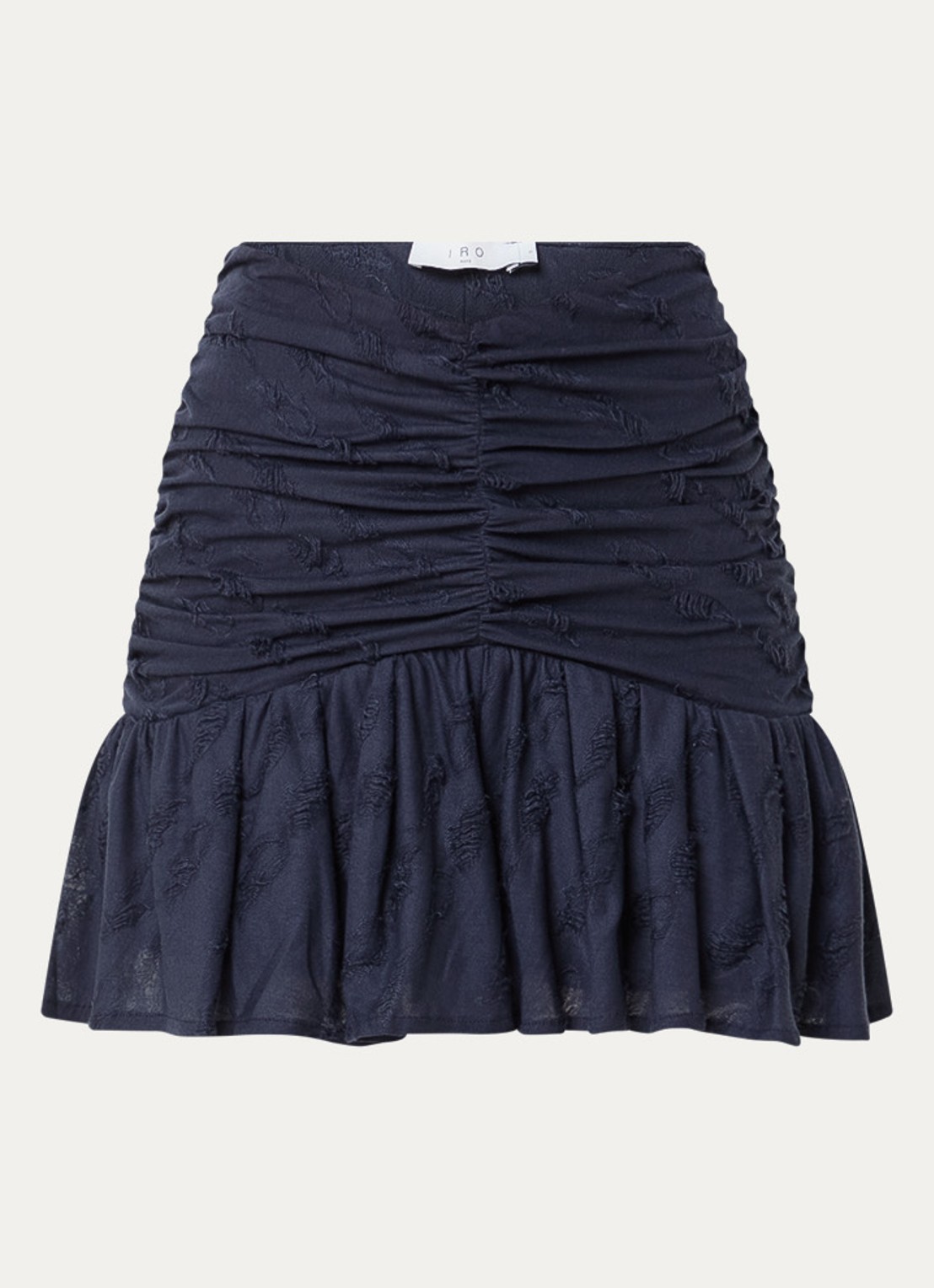 IRO Hasley mini rok met plooien - voorkant donkerblauw