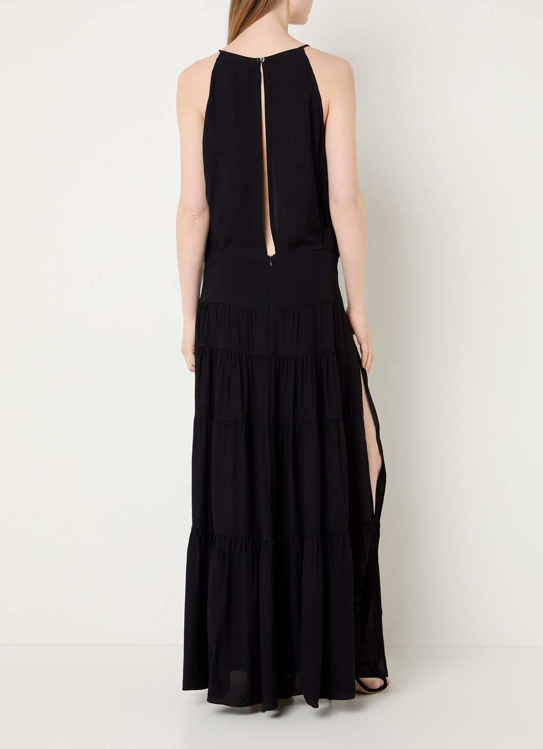 IRO Island maxi jurk - achterkant 2 zwart