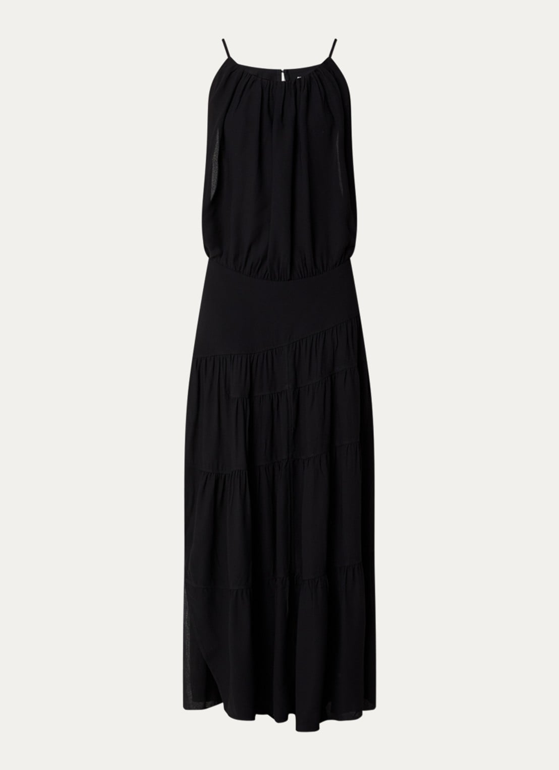 IRO Island maxi jurk - voorkant 3 zwart