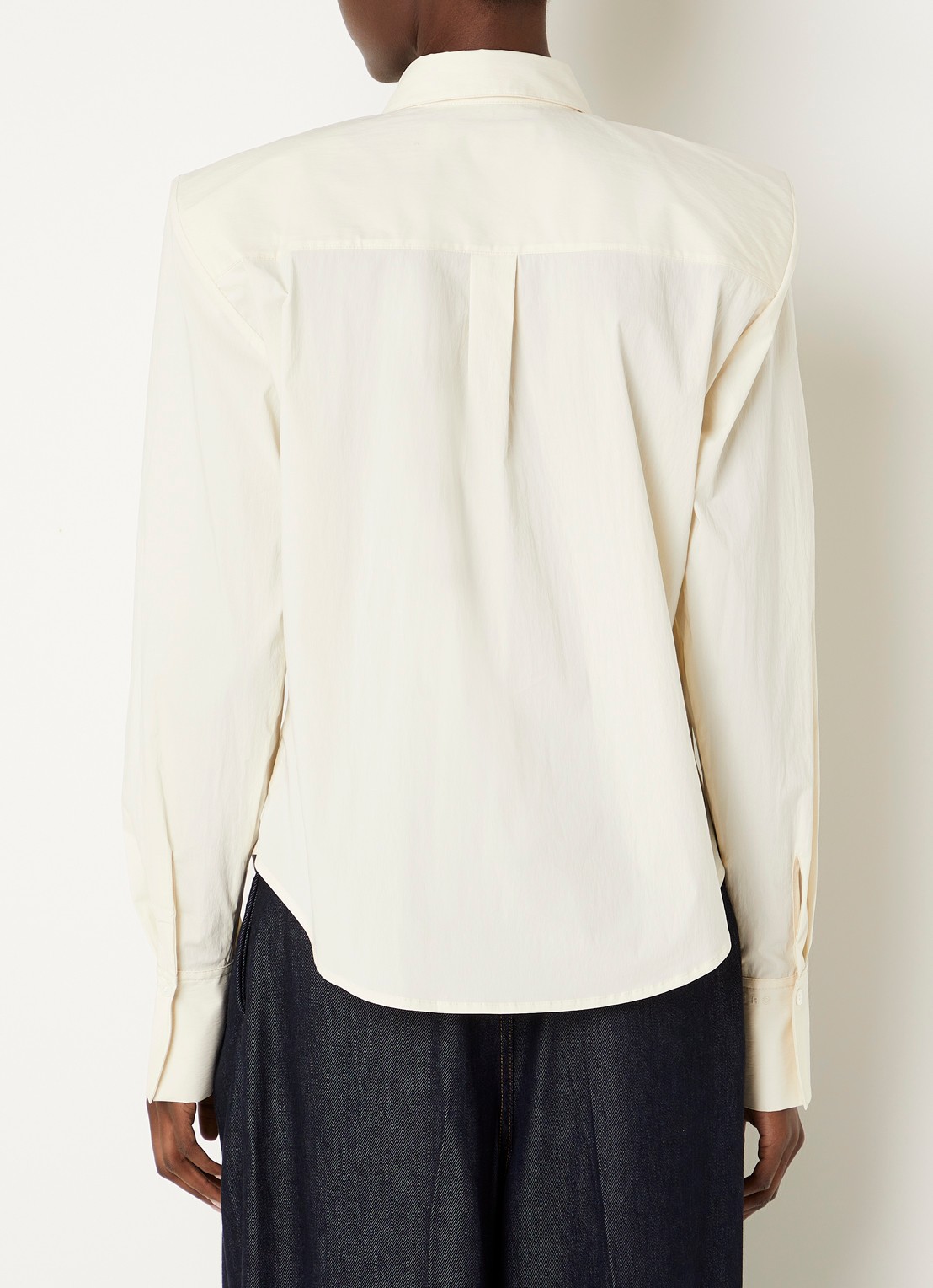 IRO Lizbeth blouse met ballonmouw - achterkant 2 creme