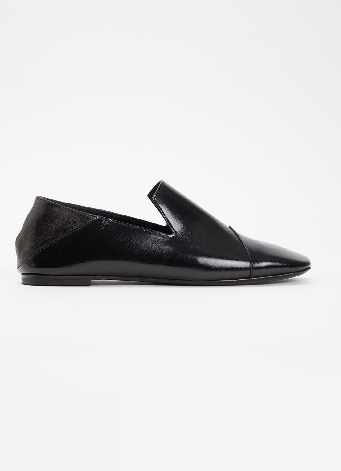IRO Loafer van leer  - voorkant 5 zwart