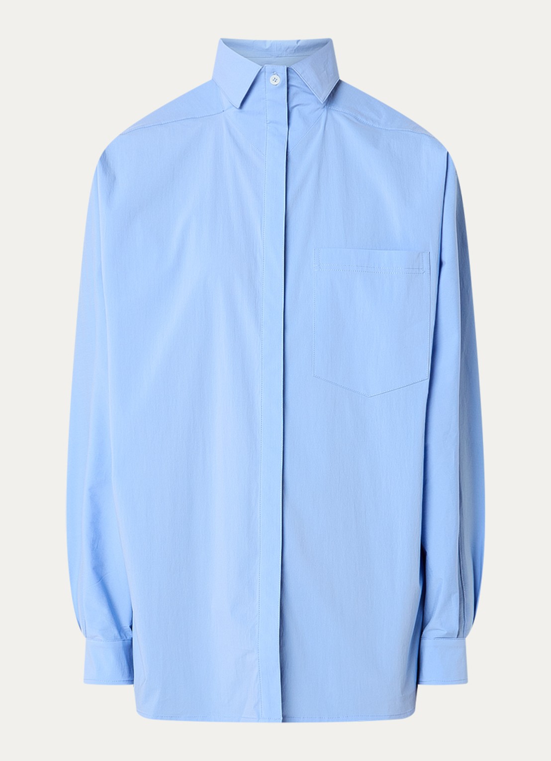 IRO Nylia blouse met stretch - voorkant 3 blauwgrijs