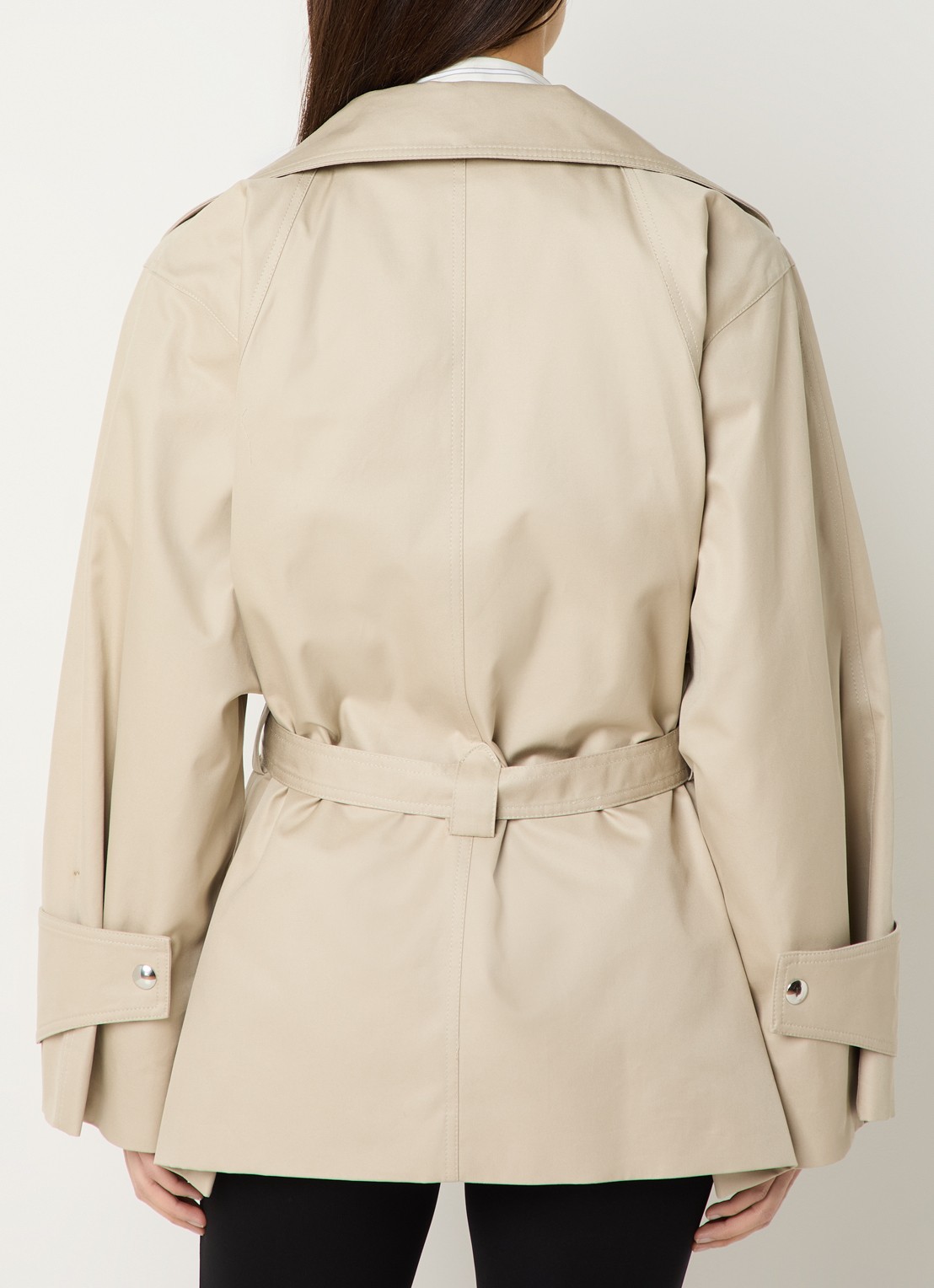 IRO Ralya trenchcoat met steekzakken - achterkant 3 beige
