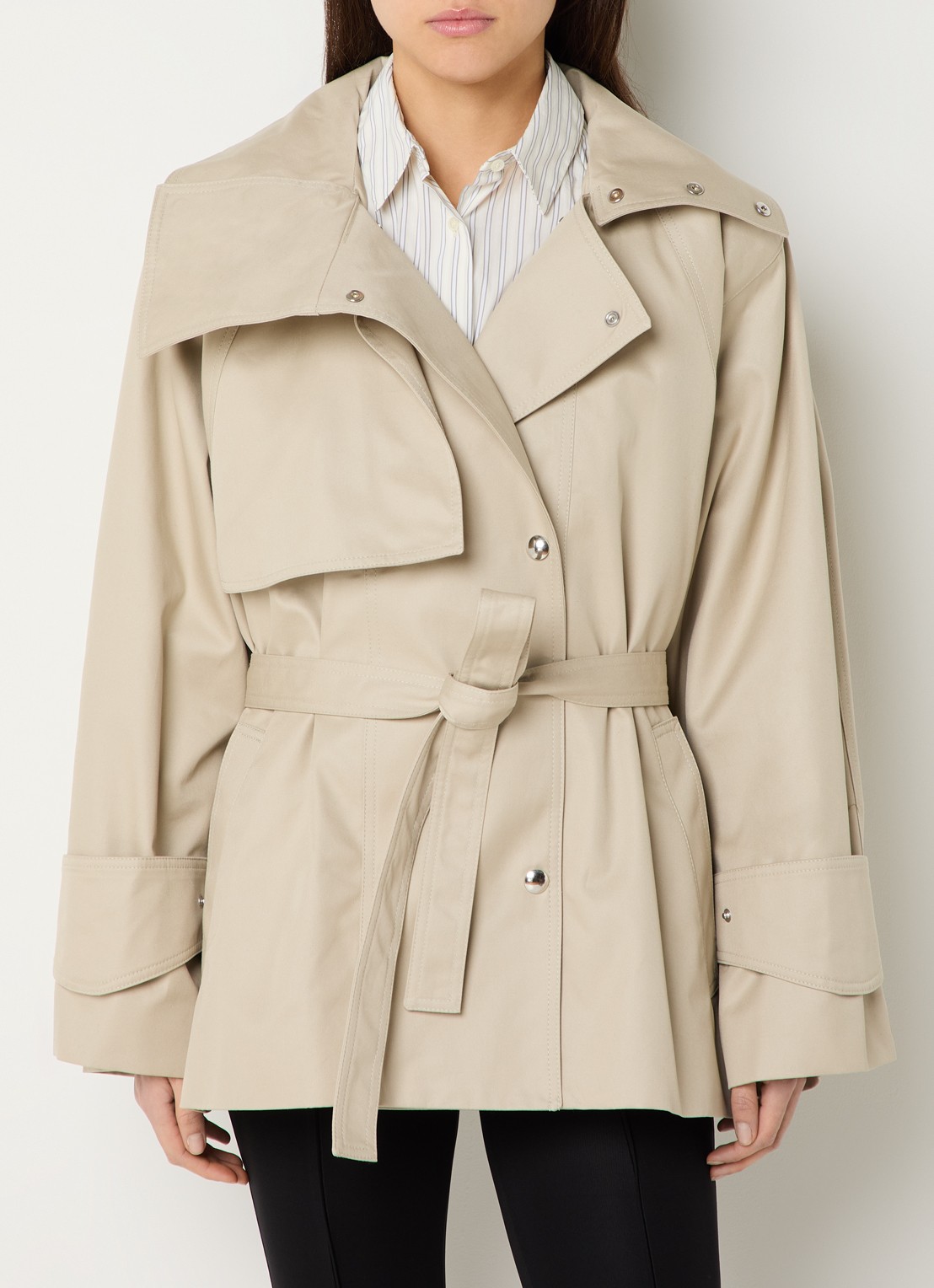 IRO Ralya trenchcoat met steekzakken - detail 4 beige