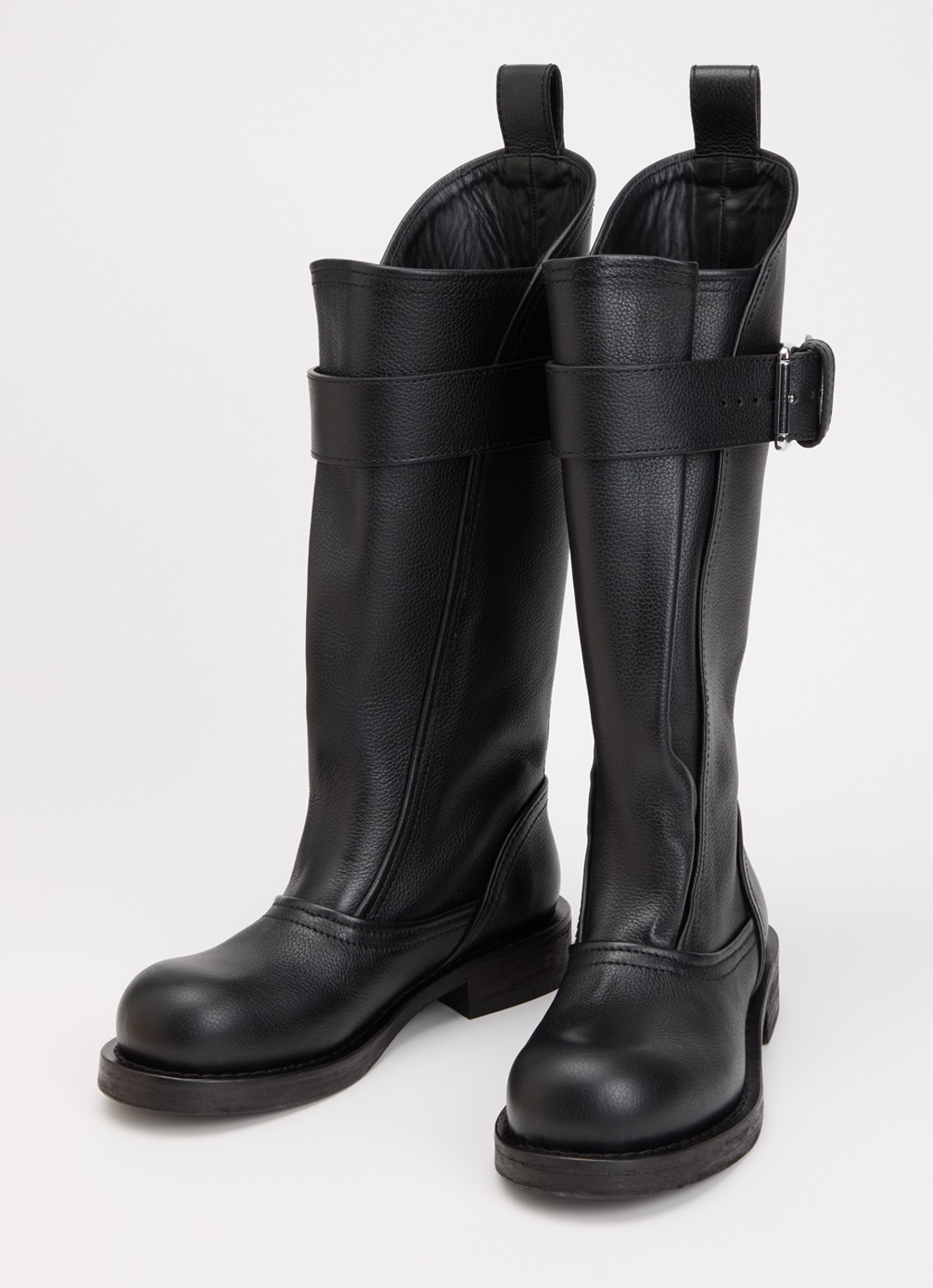 IRO Riff biker boot van leer - detail 3 zwart