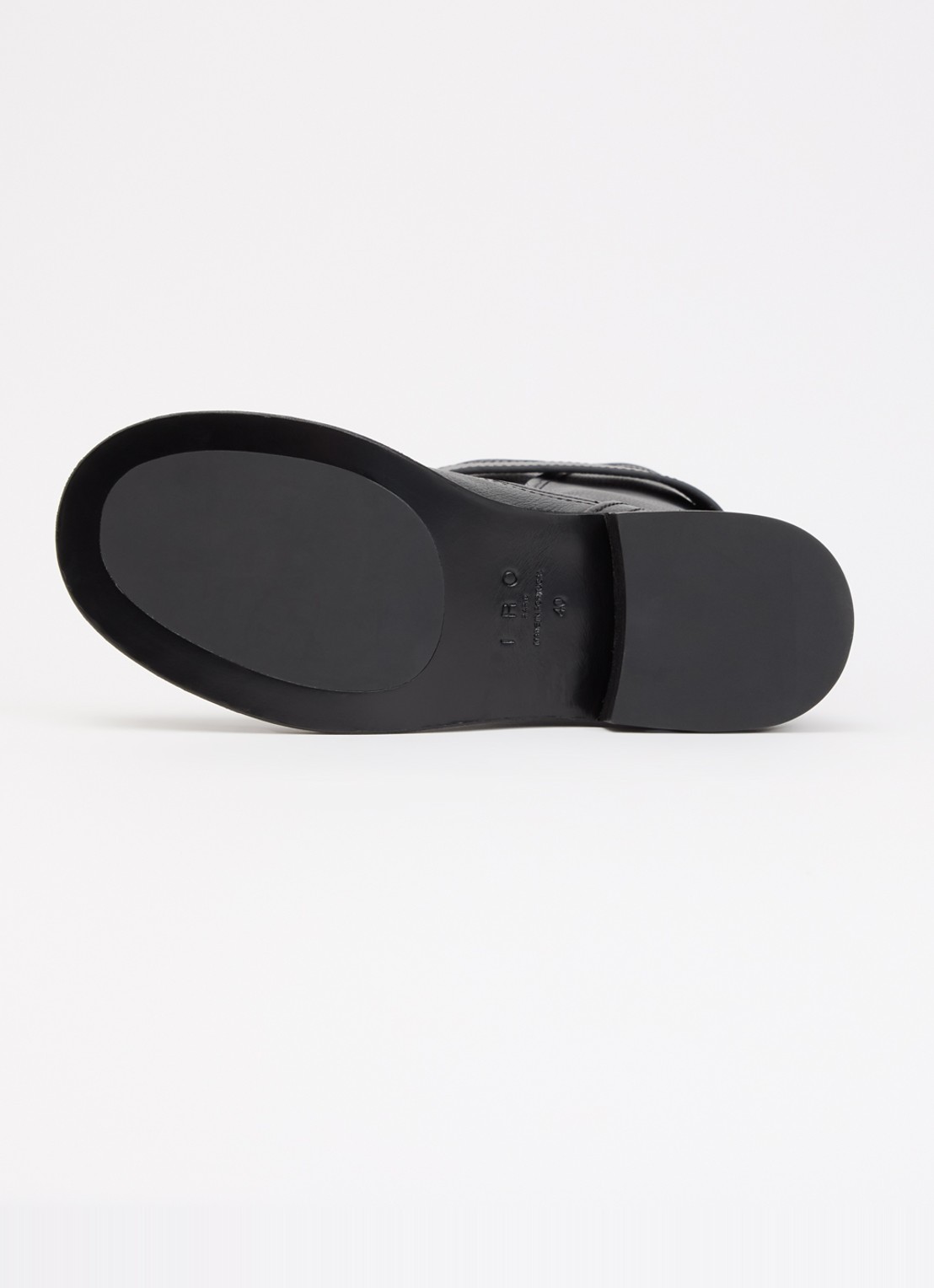 IRO Riff biker boot van leer - detail 4 zwart