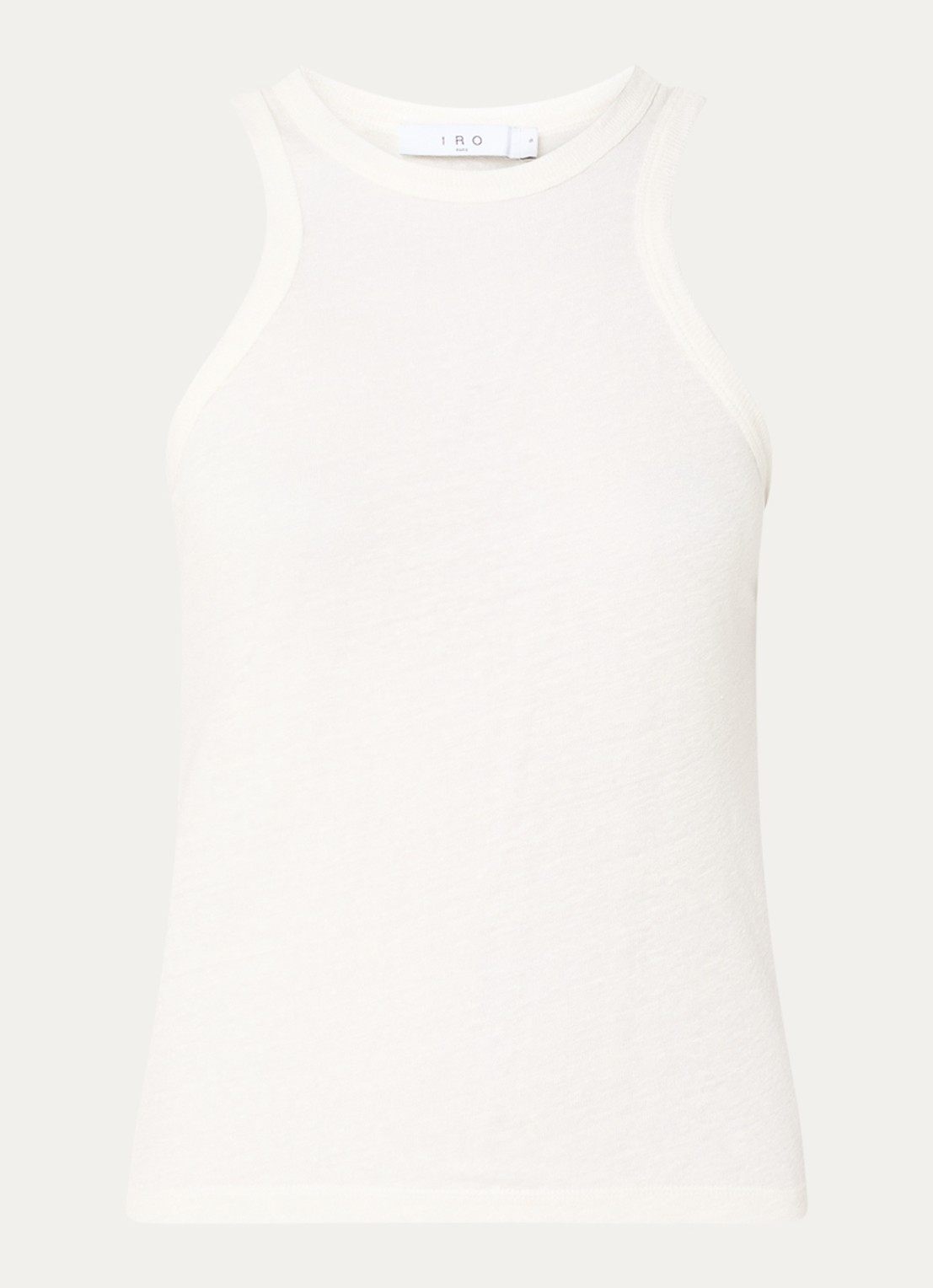 IRO Safrina tanktop van linnen - voorkant gebroken wit