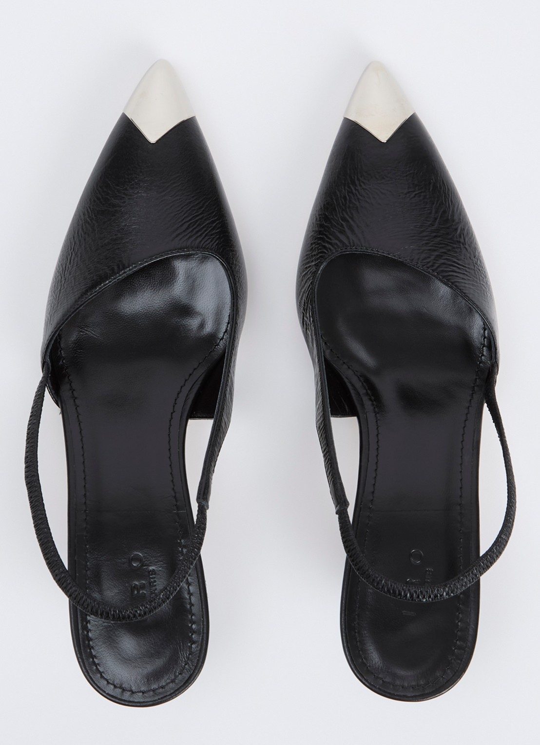 IRO Stargey slingback van lamsleer - detail 3 zwart