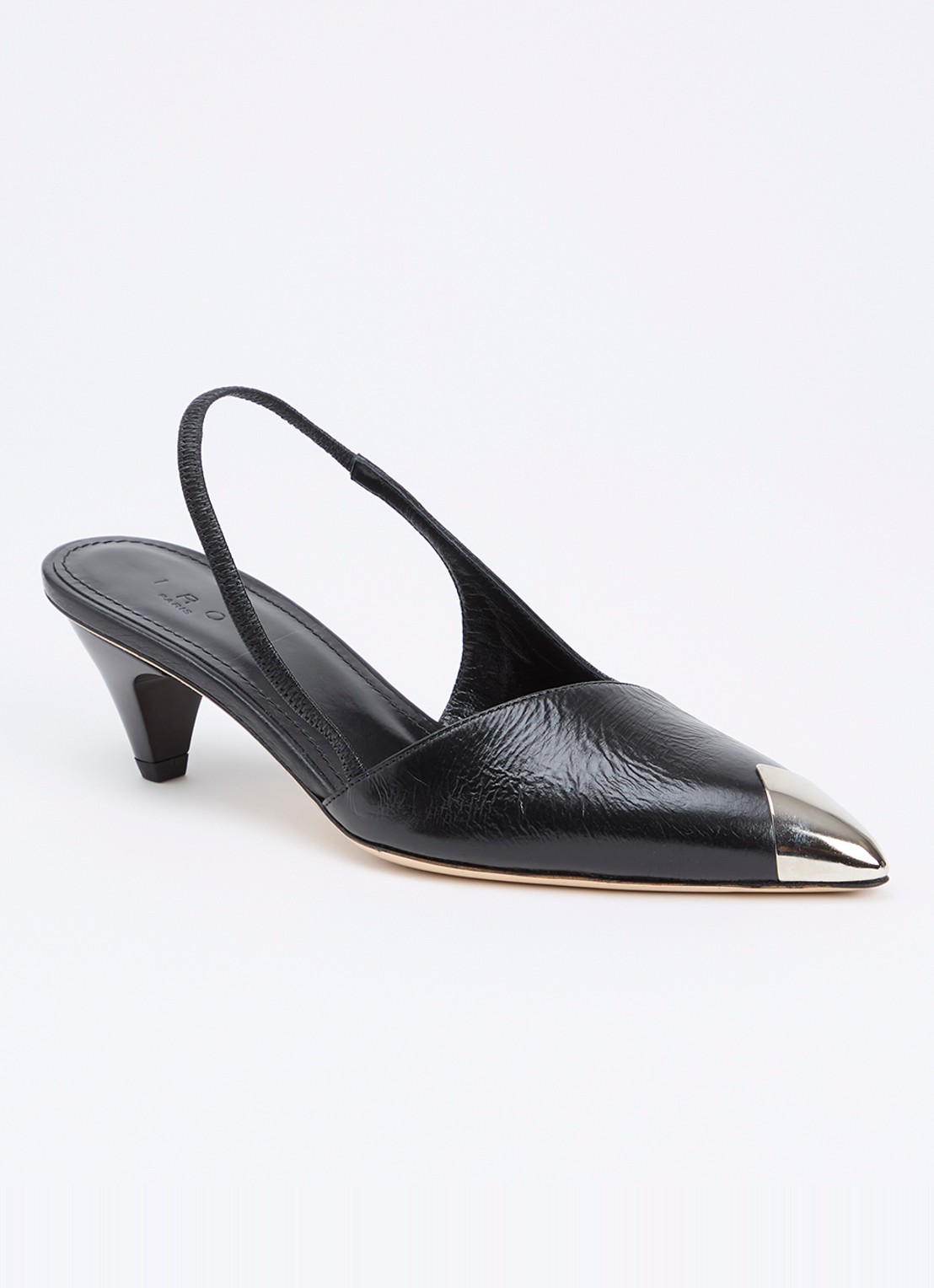 IRO Stargey slingback van lamsleer - voorkant 5 zwart