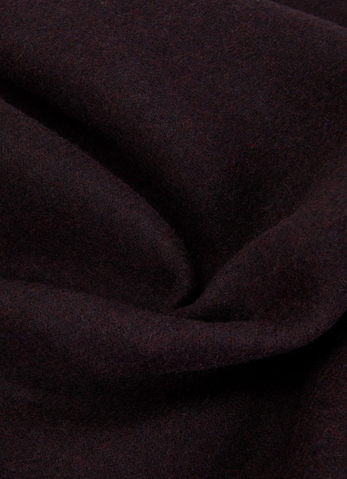 IRO Tender sjaal in wolblend met franjes 220 x 35 cm - detail 2 aubergine