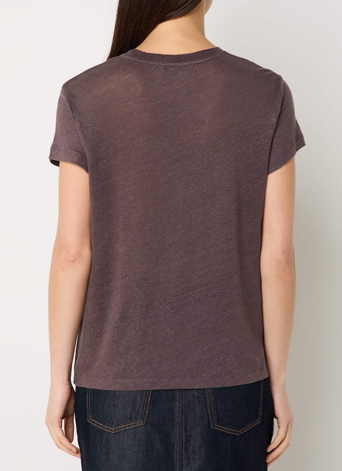 IRO Third T-shirt met ronde hals - achterkant 2 bruin