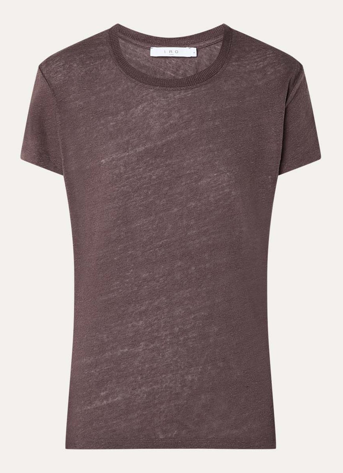 IRO Third T-shirt met ronde hals - voorkant 3 bruin