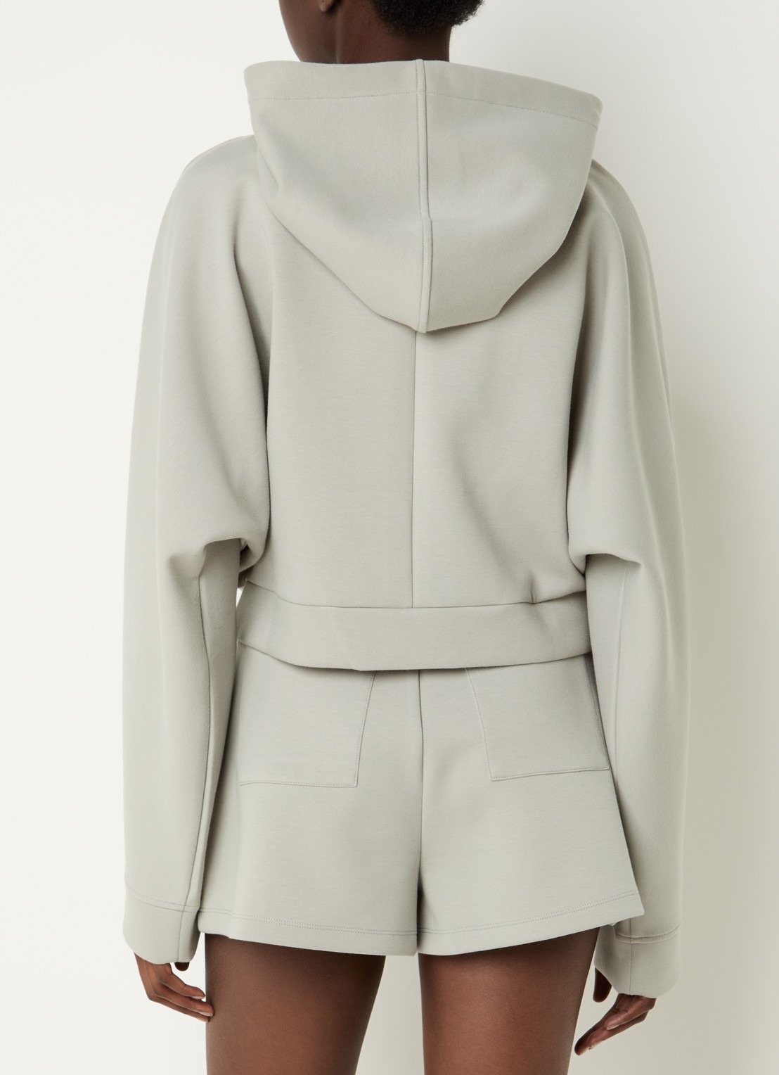 IRO Valena cropped vest met steekzakken - achterkant 4 lindegroen