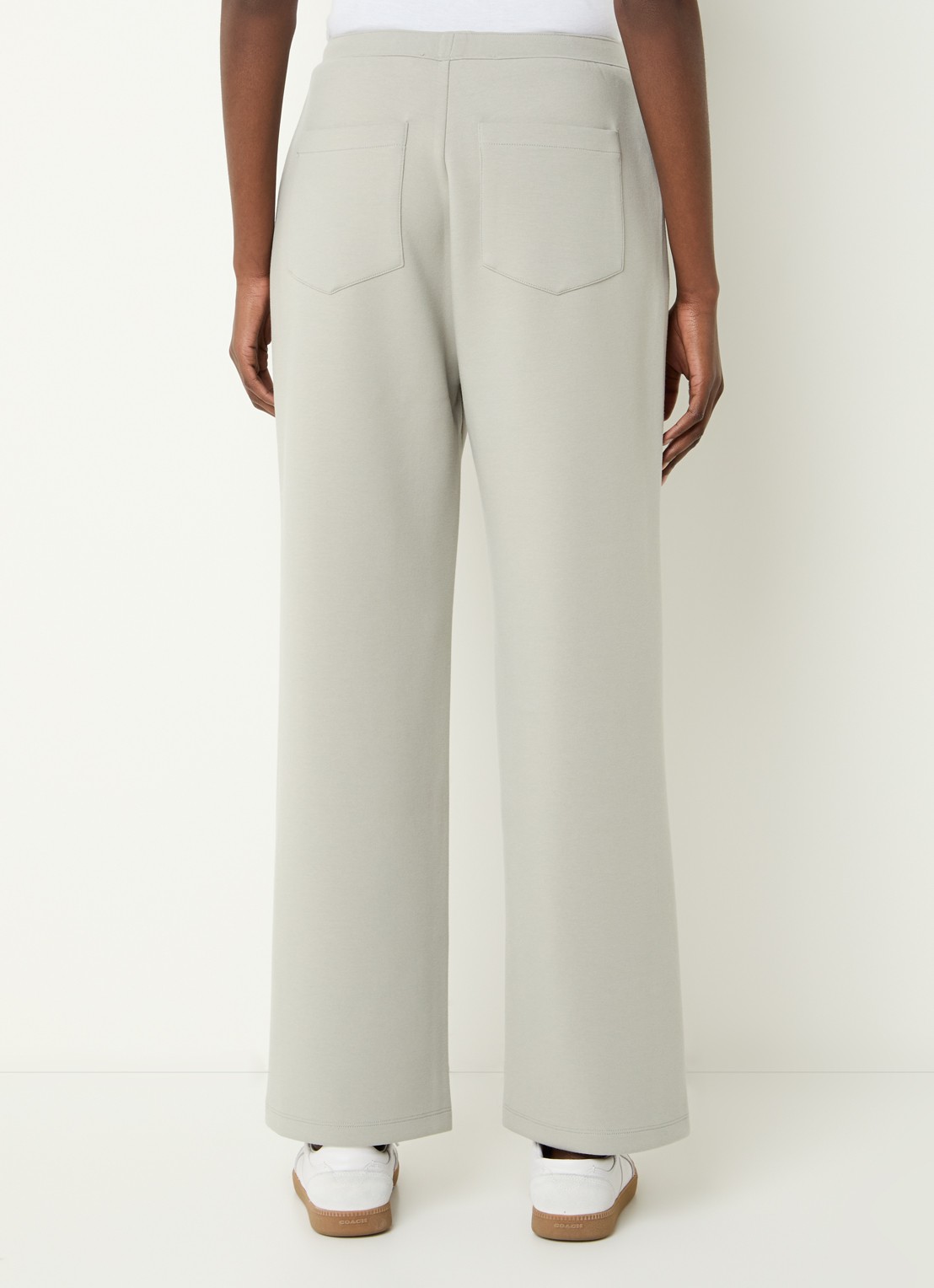 IRO Vespi high waist straight fit joggingsbroek - achterkant 2 lindegroen