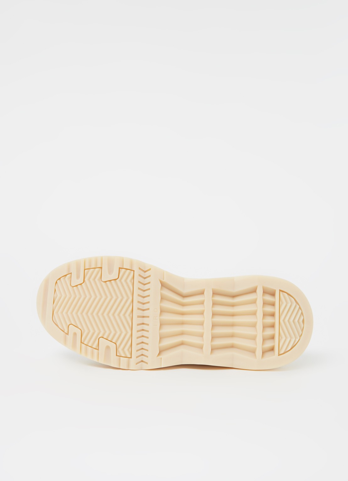 IRO Wave sneaker met leren details - detail 5 donkerbeige