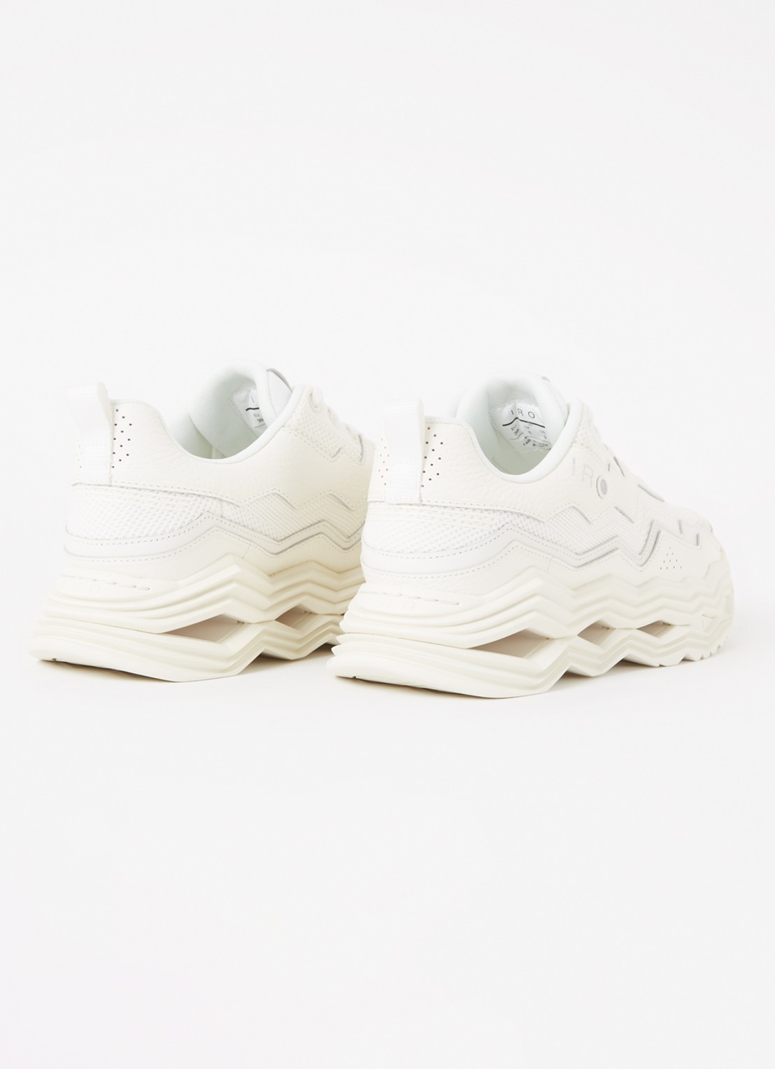 IRO Wave sneaker met leren details - detail 2 wit