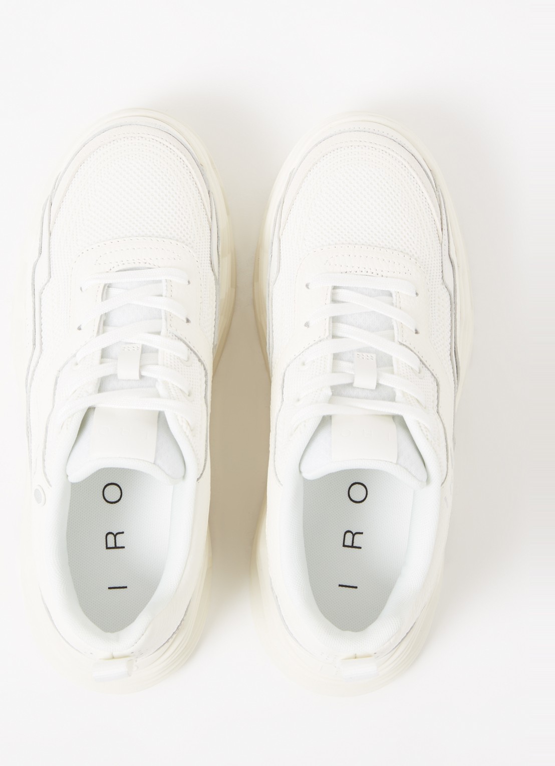 IRO Wave sneaker met leren details - detail 3 wit