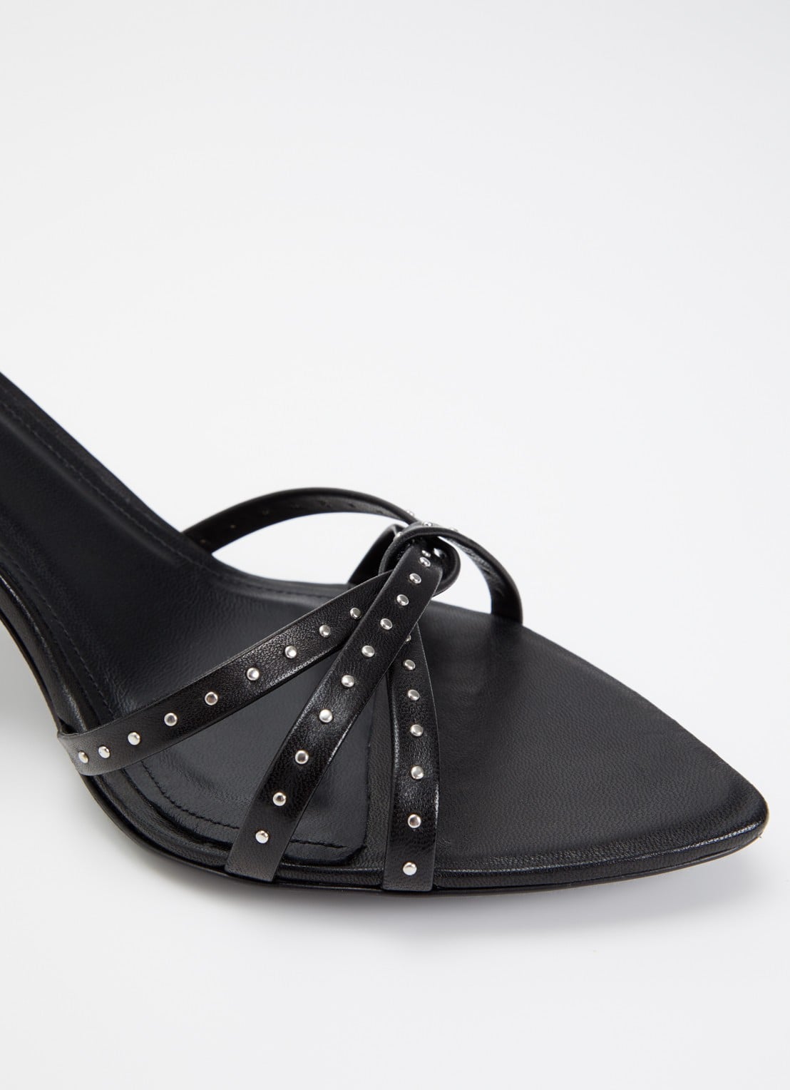 Isabel Marant Adole sandalette van lamsleer met studs - detail 6 zwart