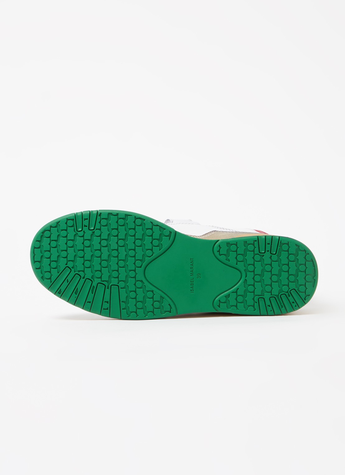 Isabel Marant Alsee sneaker van leer met suède details - detail 7 wit