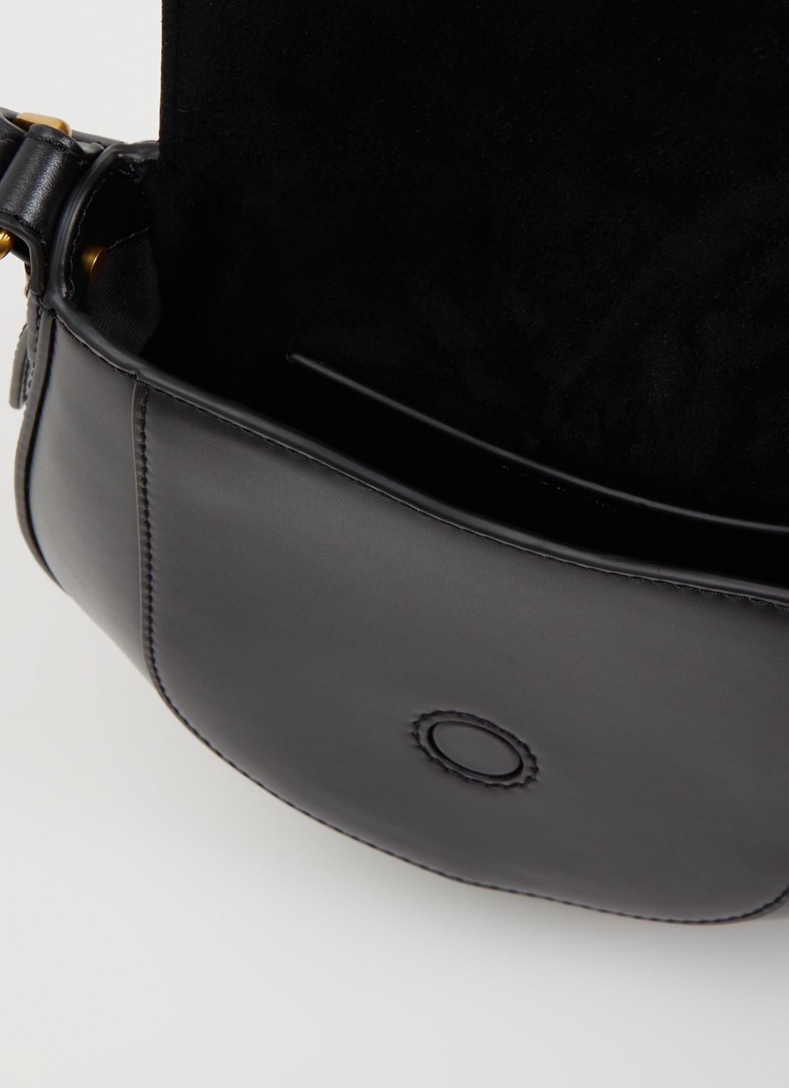 Isabel Marant Altay Small crossbodytas van kalfsleer - detail zwart