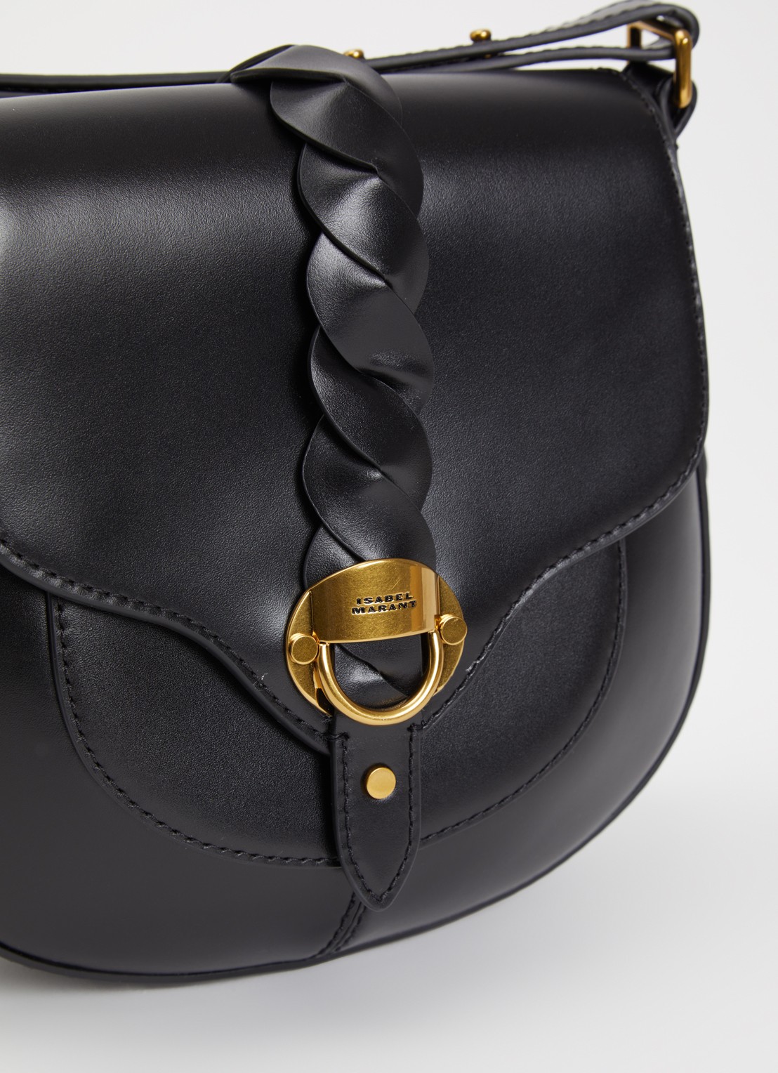 Isabel Marant Altay Small crossbodytas van kalfsleer - detail 3 zwart