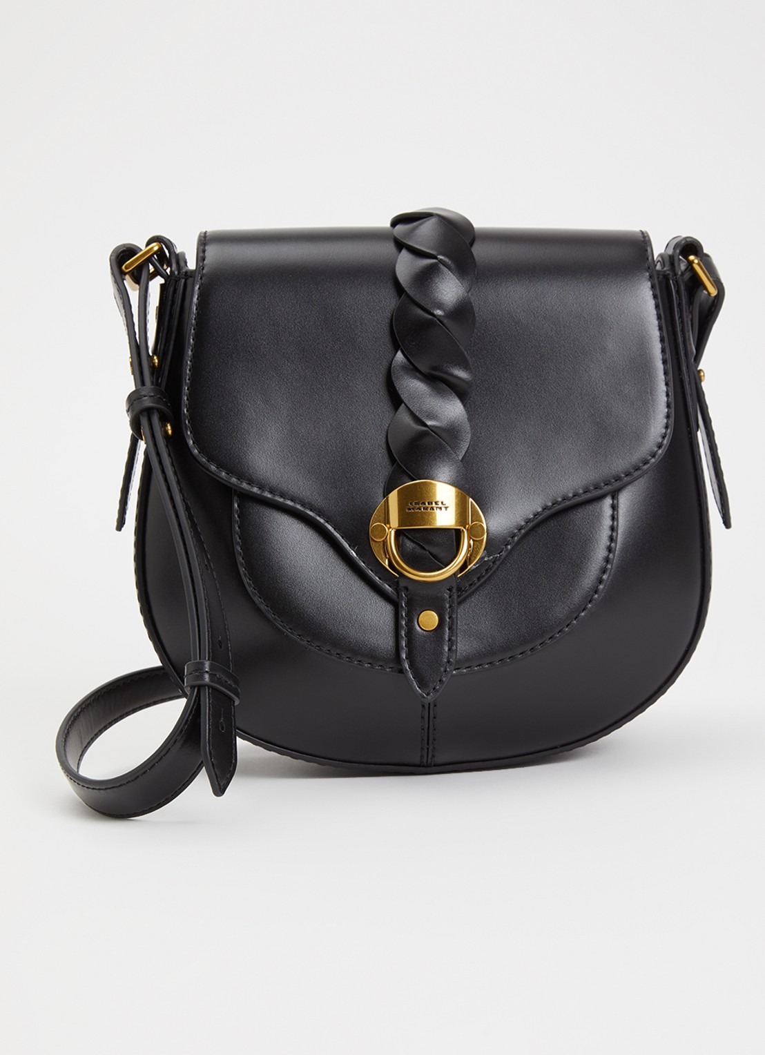 Isabel Marant Altay Small crossbodytas van kalfsleer - voorkant 4 zwart
