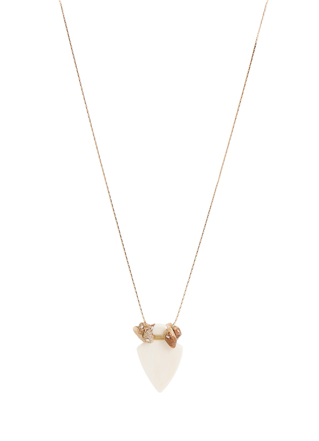 Isabel Marant Anna ketting met hanger - voorkant goud