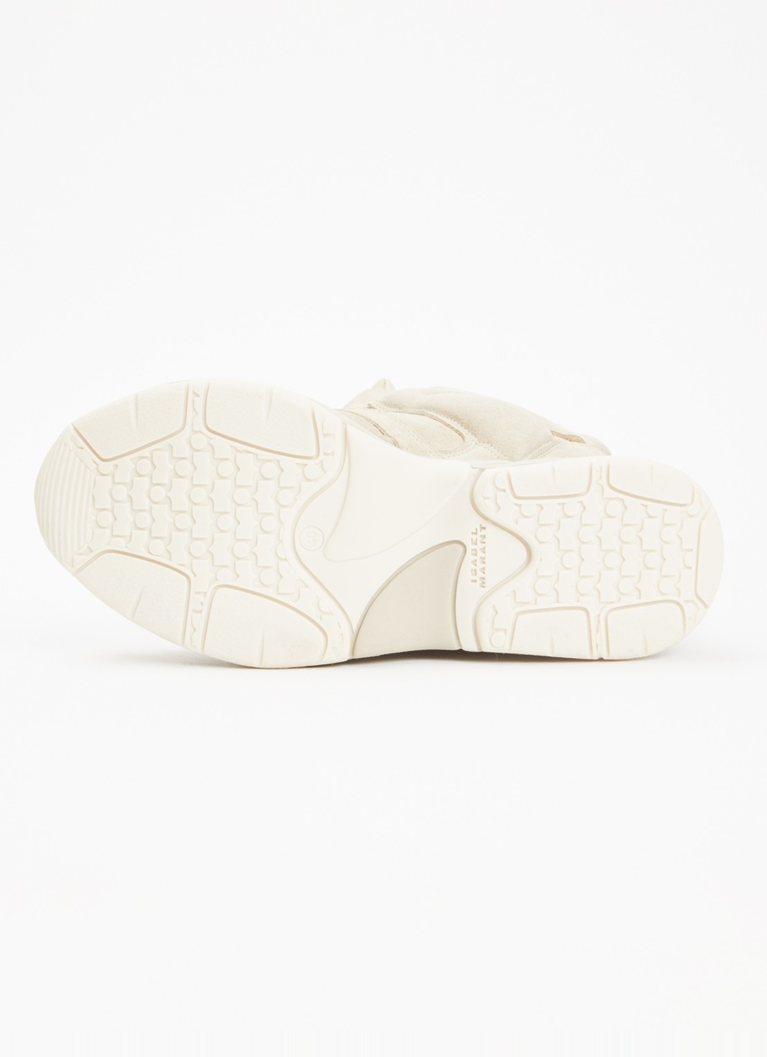 Isabel Marant Balskee sneakerwedge van suède - detail 4 beige