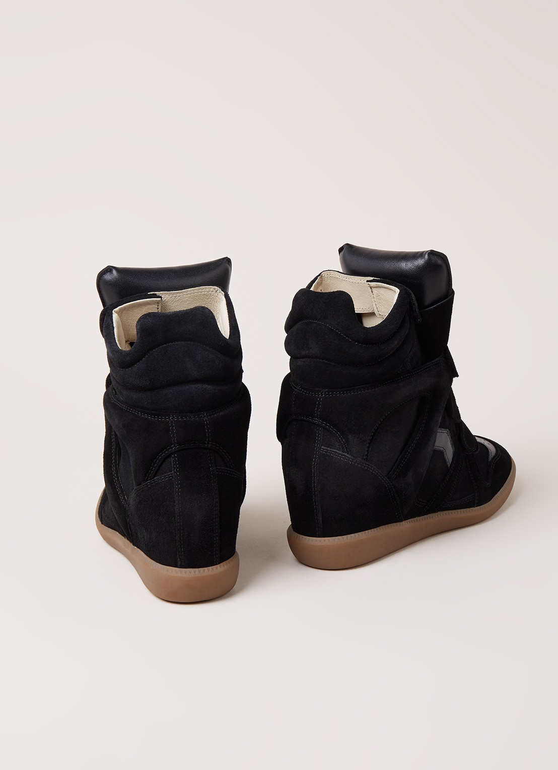 Isabel Marant Bekett sneakerwedge van suède - detail 4 zwart