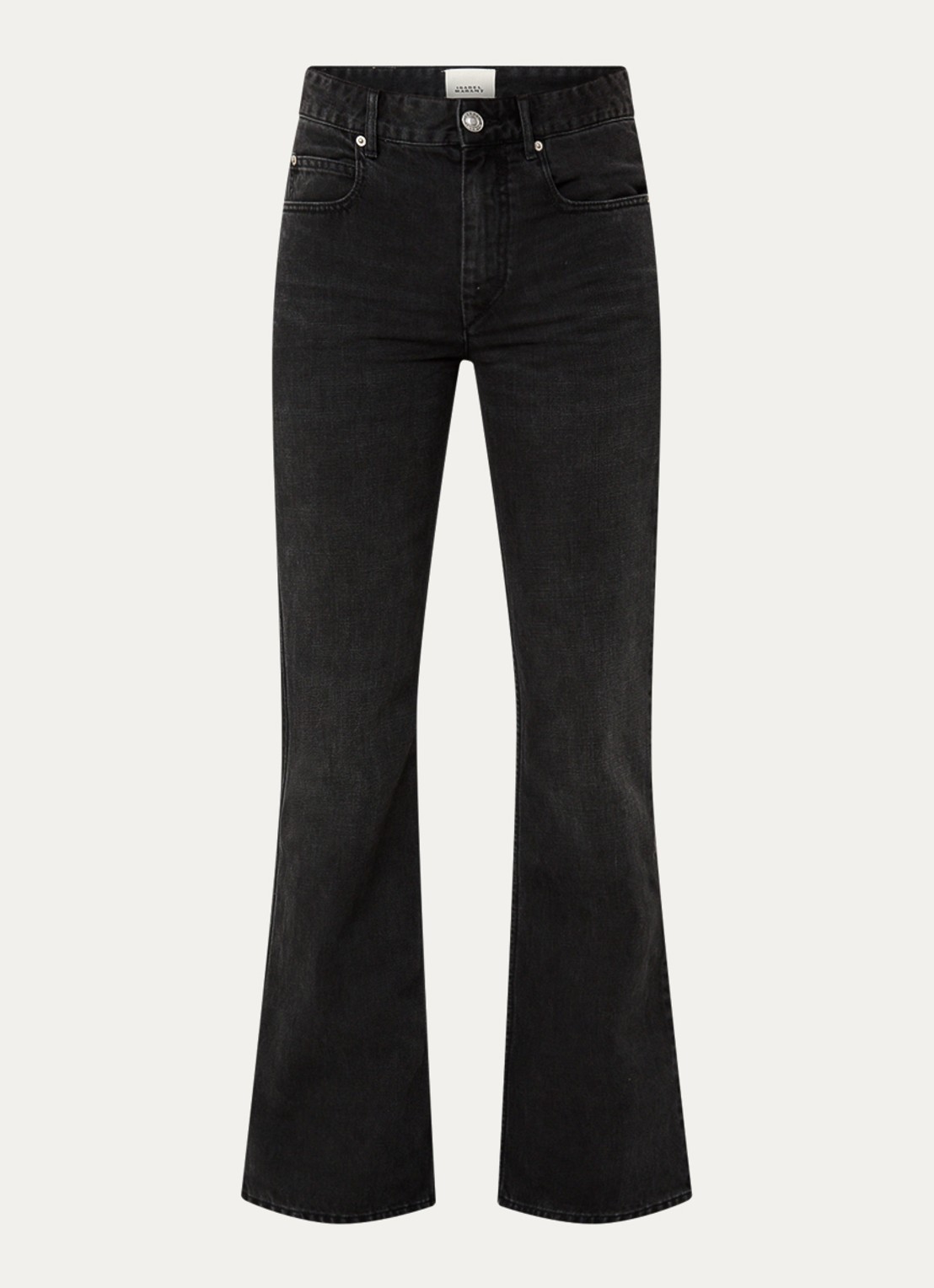 Isabel Marant Belvira bootcut jeans met gekleurde wassing - voorkant 5 zwart