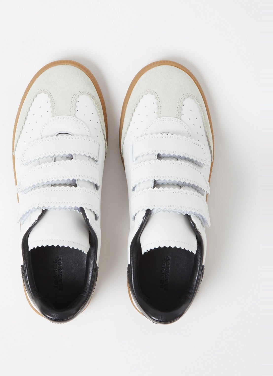 Isabel Marant Beth sneaker van kalfsleer  - detail 3 wit