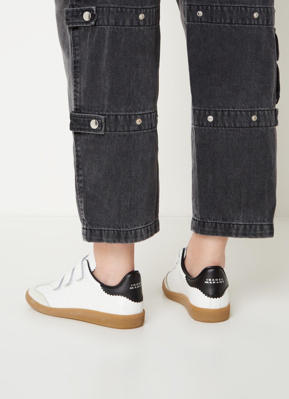 Isabel Marant Beth sneaker van kalfsleer  - voorkant 7 wit