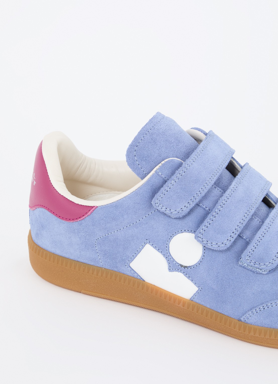 Isabel Marant Beth sneaker van kalfssuède  - detail 7 staalblauw