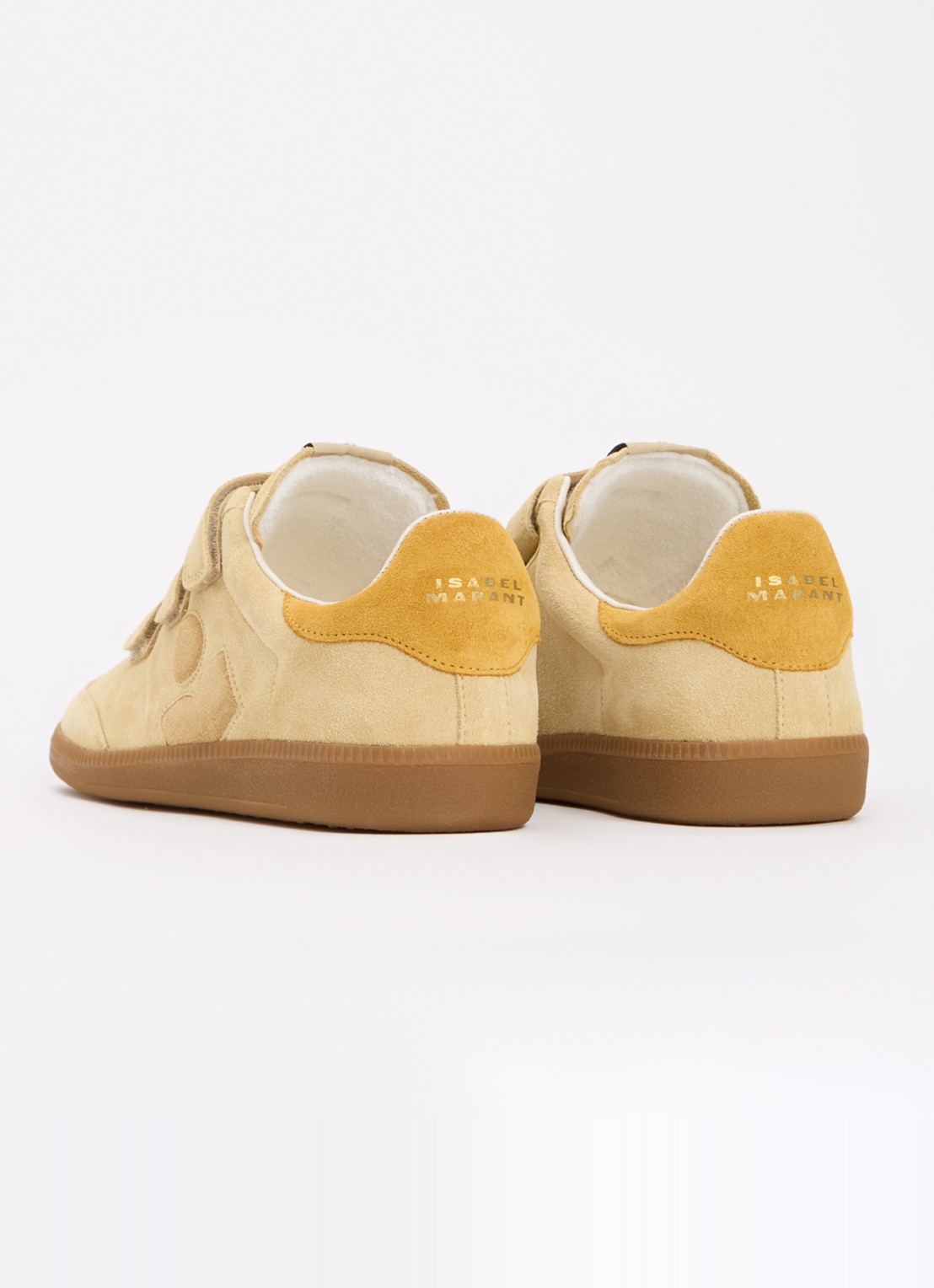 Isabel Marant Beth sneaker van kalfssuède - achterkant 6 beige
