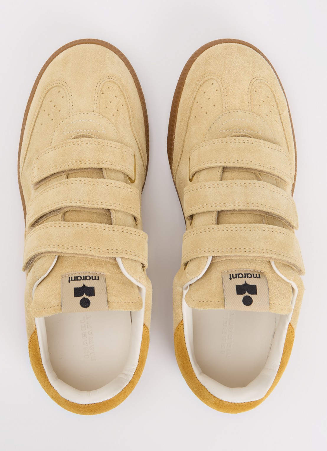 Isabel Marant Beth sneaker van kalfssuède - detail 3 beige
