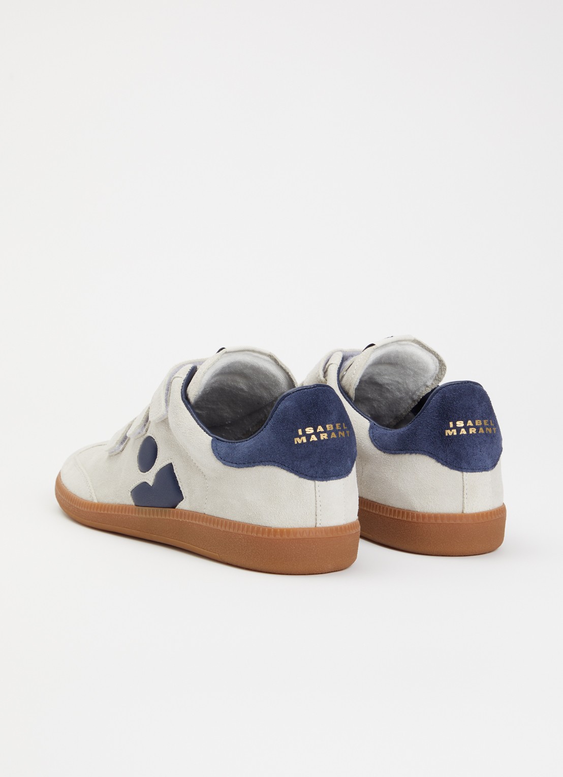 Isabel Marant Beth sneaker van kalfssuède - achterkant 5 grijs