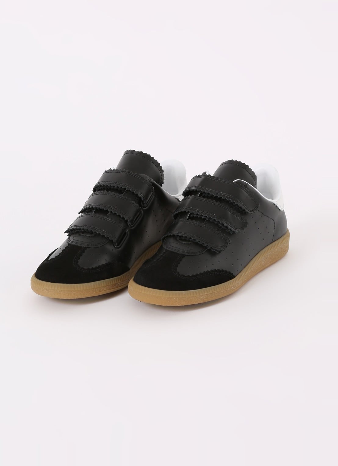 Isabel Marant Beth sneaker van leer  - detail 3 zwart