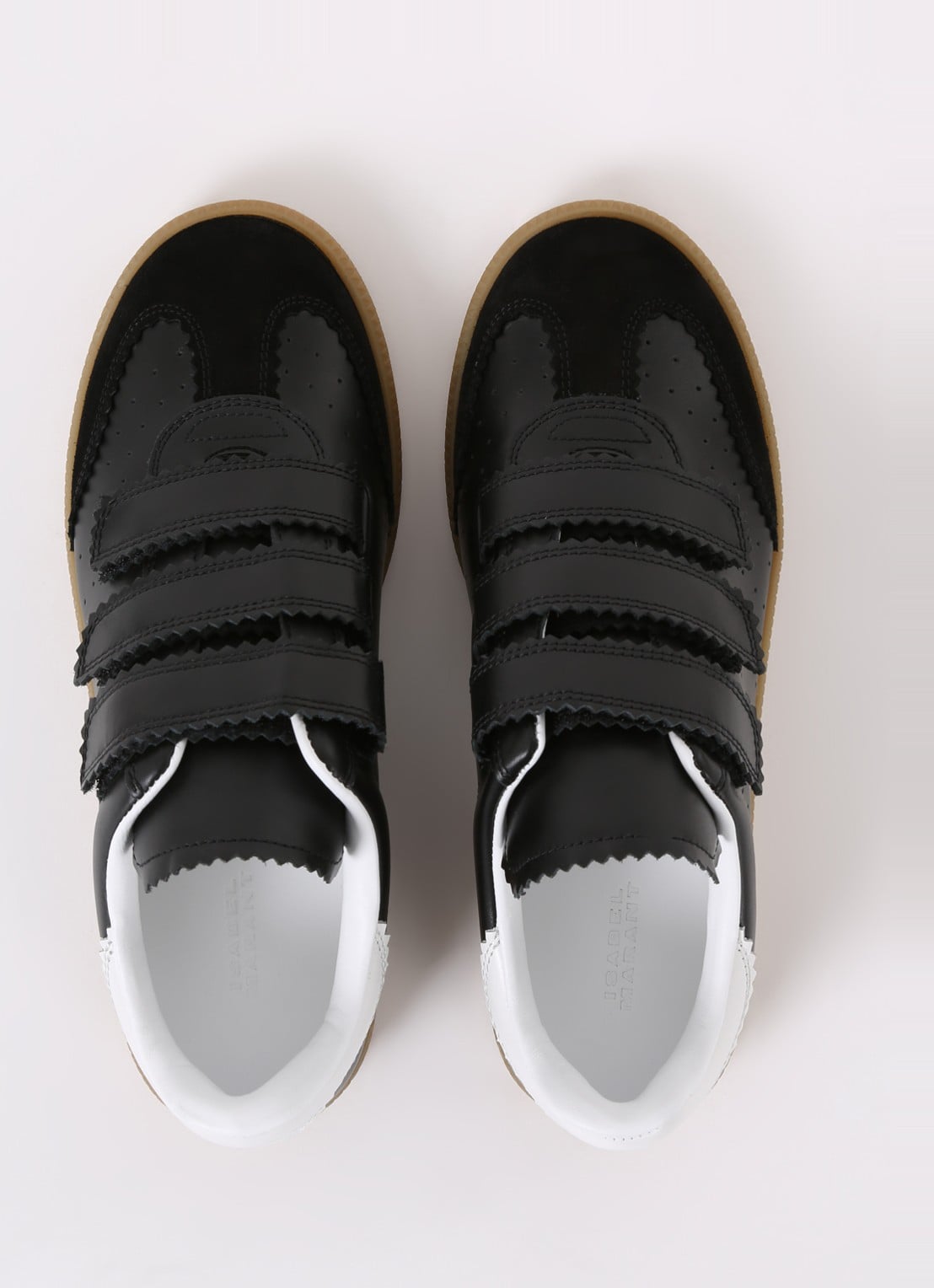 Isabel Marant Beth sneaker van leer  - detail 5 zwart