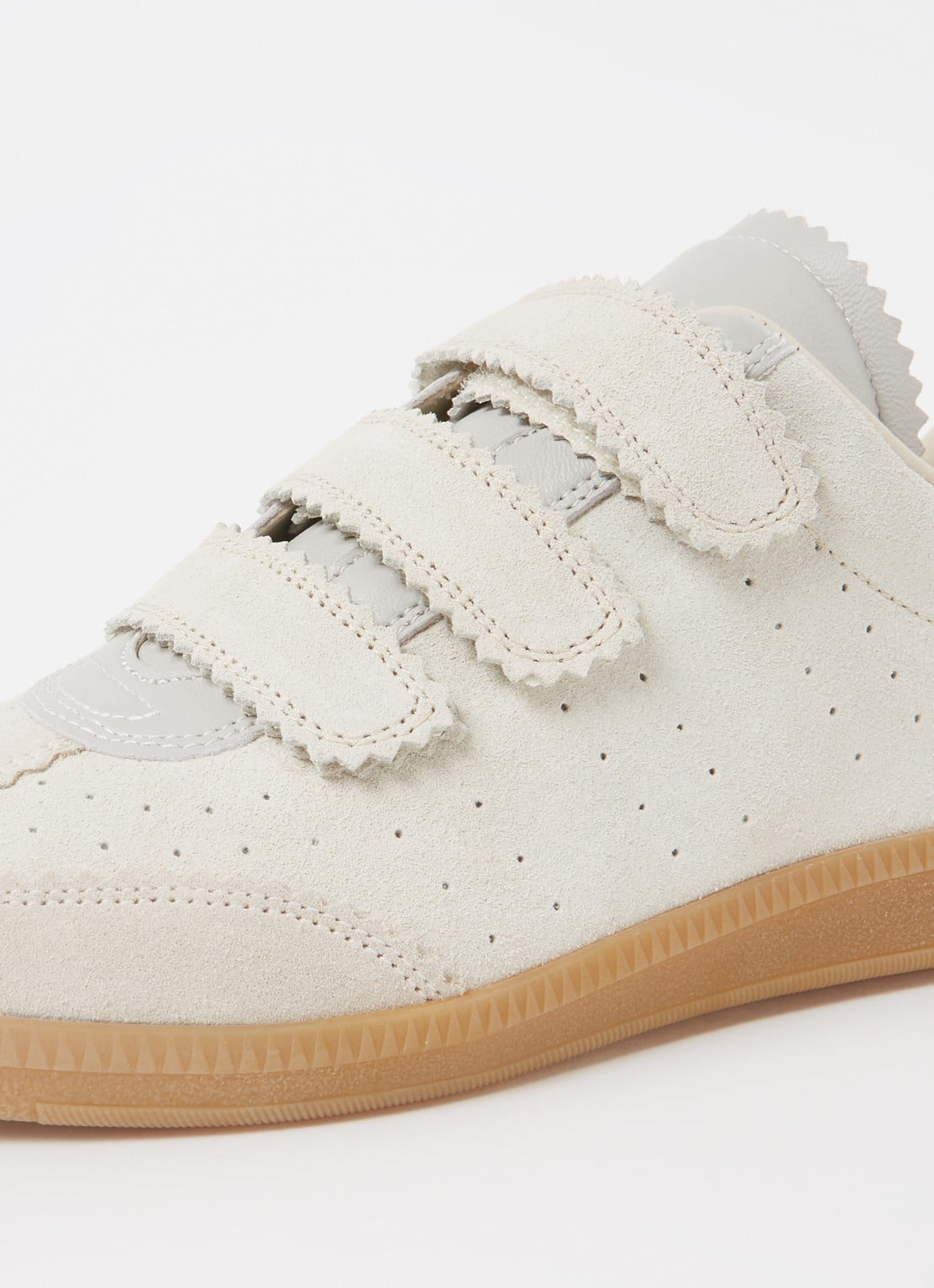 Isabel Marant Beth sneaker van suède  - detail 6 donkerbeige