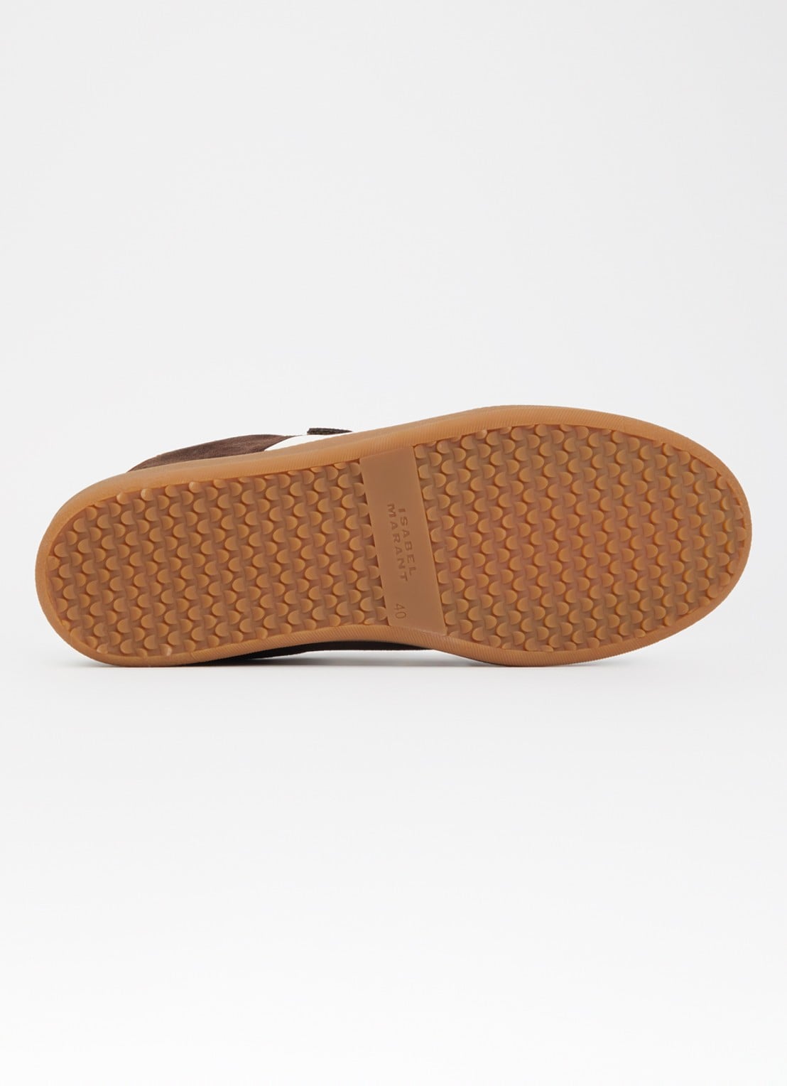 Isabel Marant Beth sneaker van suède - detail 5 chocoladebruin