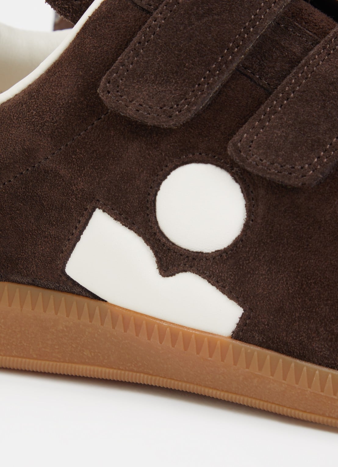 Isabel Marant Beth sneaker van suède - detail 6 chocoladebruin