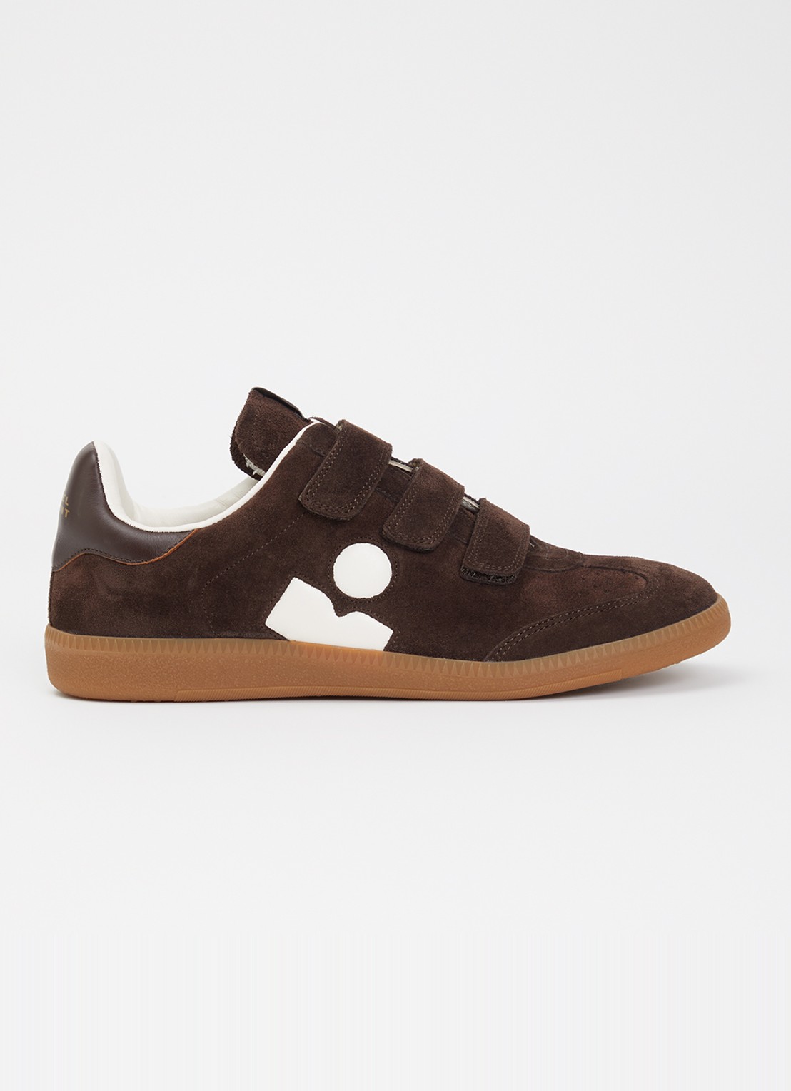 Isabel Marant Beth sneaker van suède - voorkant 2 chocoladebruin