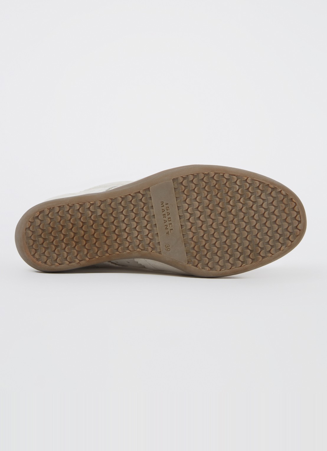 Isabel Marant Bobby sneakerwedge van kalfssuède - detail 9 gebroken wit