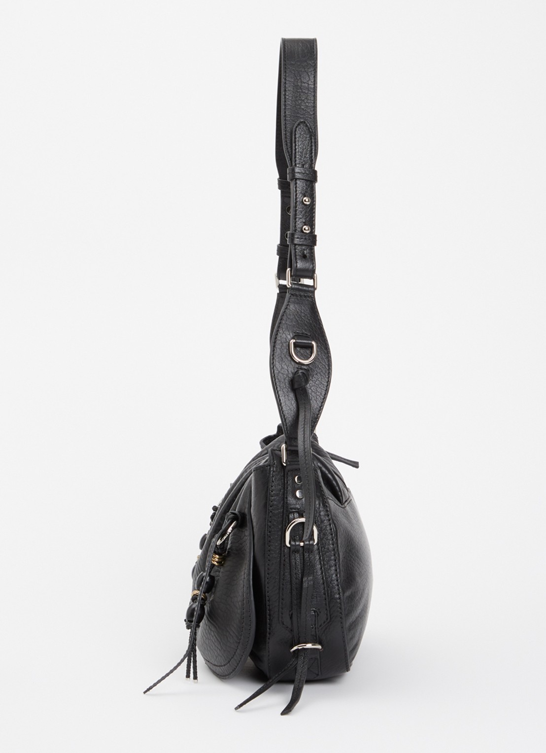 Isabel Marant Bolton schoudertas van lamsleer met afneembare schouderriem - detail 2 zwart